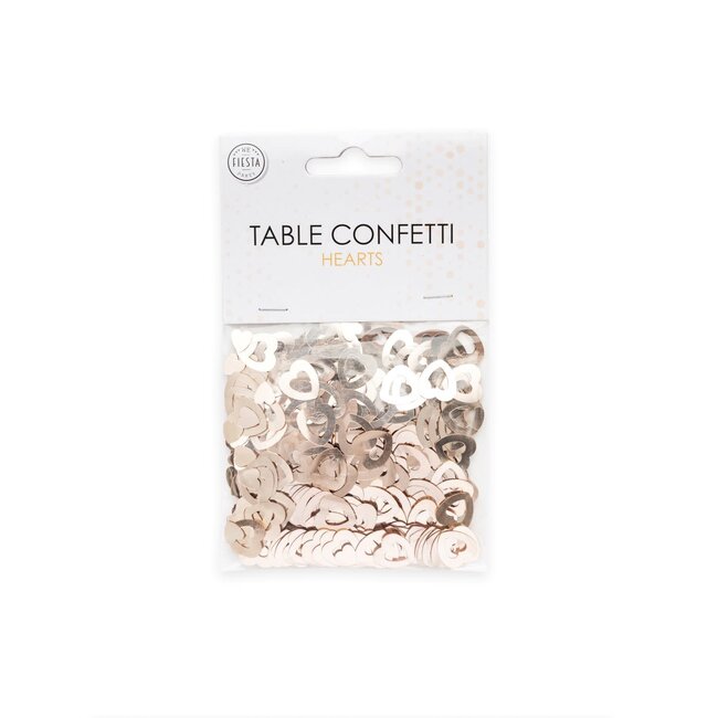 Tafel Confetti Open Hart Rosé Gold