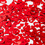 Tafel Confetti Open Hart Rood