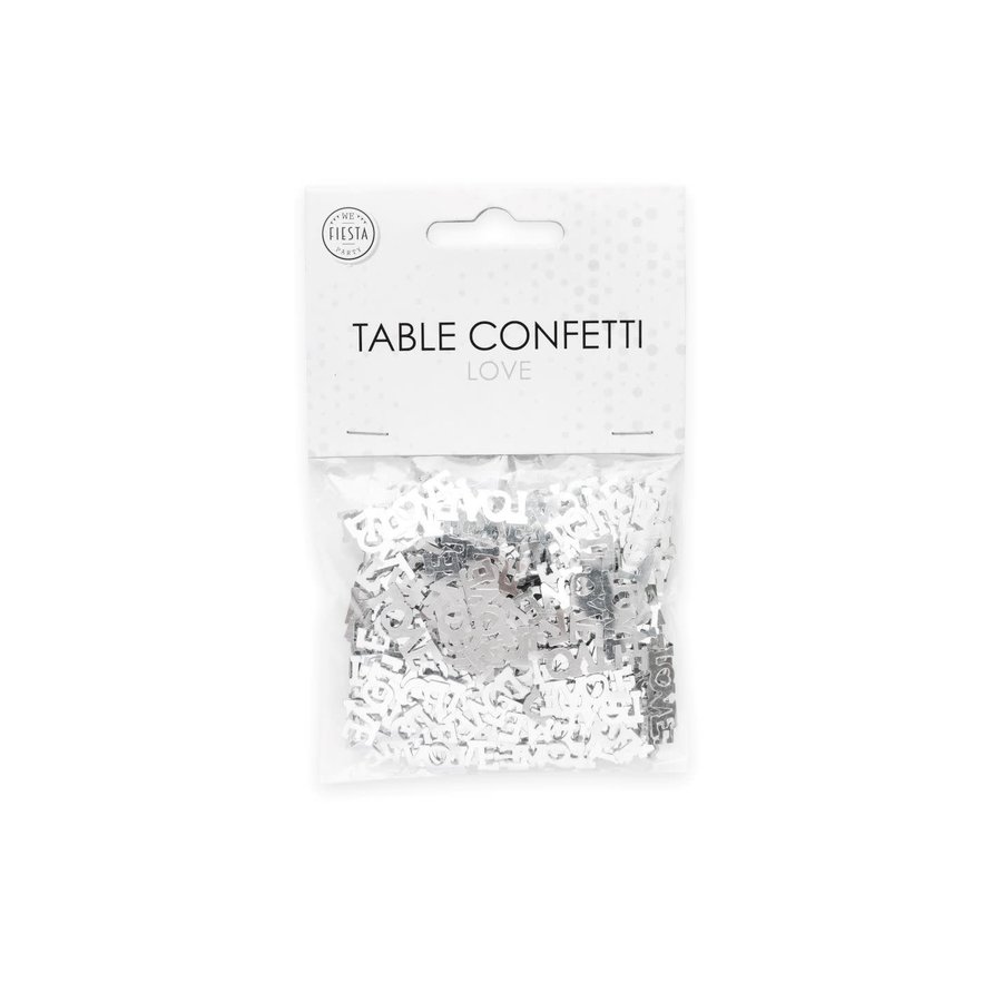 Tafel Confetti Love Zilver-2