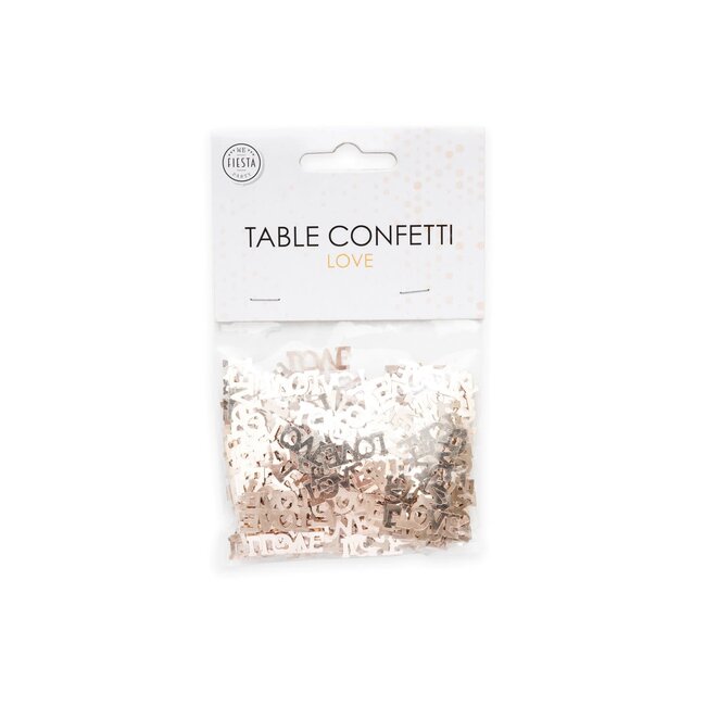 Tafel Confetti Love Rosé Gold