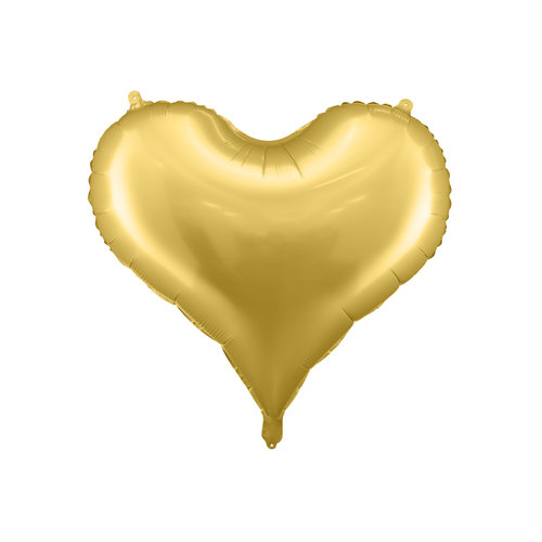 Folieballon Heart Gold - 75x64,5cm 