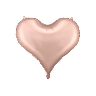 PartyDeco Folieballon Heart Rosé Gold - 75x64,5cm