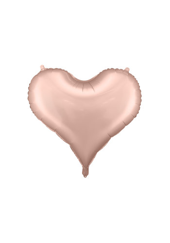 Folieballon Heart Rosé Gold - 75x64,5cm 