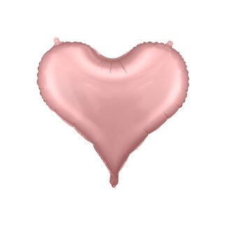 PartyDeco Folieballon Heart Light Pink - 75x64,5cm