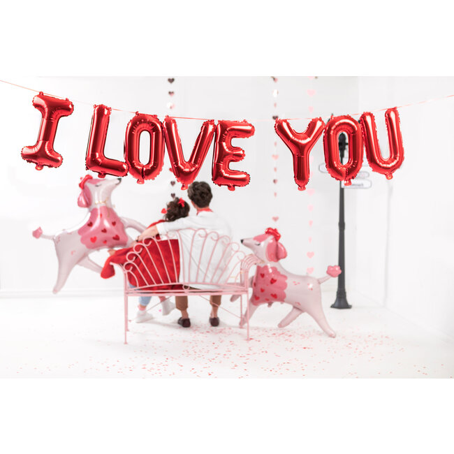 Folieballon Letters - I Love You
