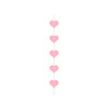 Garland Hearts pink - 3 mtr