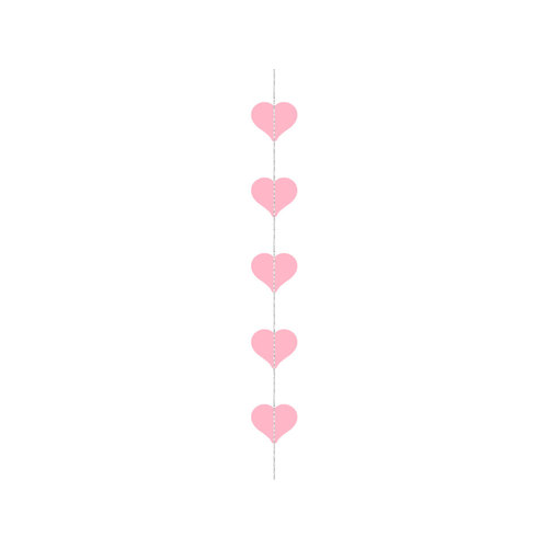 Garland Hearts pink - 3 mtr 