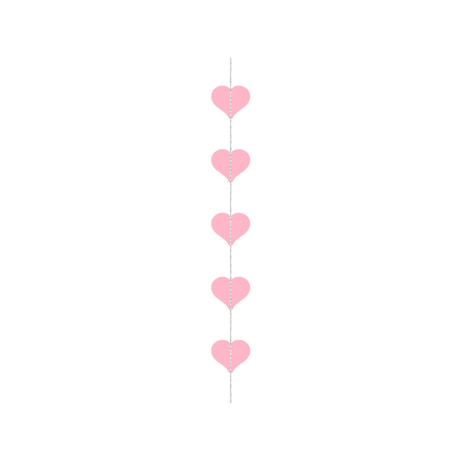 Garland Hearts pink - 3 mtr-1