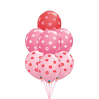 Qualatex Tros ballonnen Kisses all over you