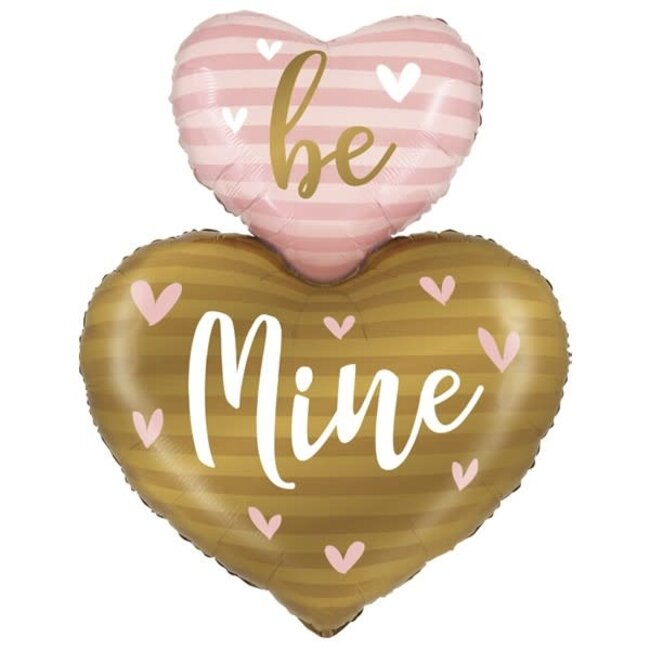 Folieballon SuperShape Be Mine Heart Duo