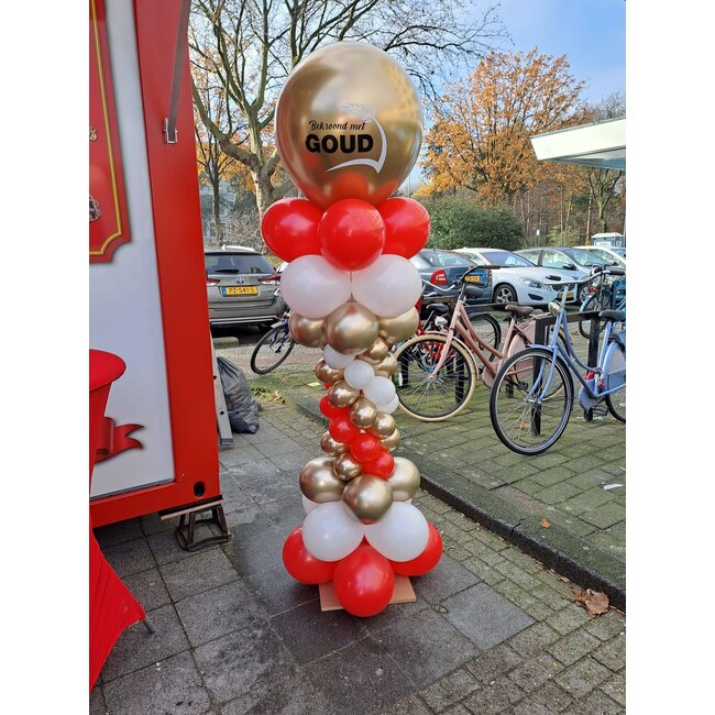 Pilaar 1,5 meter met grote topballon