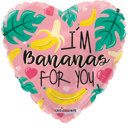 Folieballon Bananas For You - 45 cm 