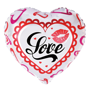 Globos Folieballon Heartshape Love - 45 cm