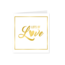 Paperdreams Gold white card - Lots of love