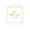 Gold white card - Abraham 50