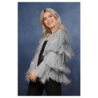 Fever Tinsel Festival Jacket - Zilver