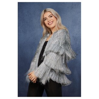 Fever Fever Tinsel Festival Jacket - Zilver