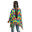 60's Hippie poncho - met Hoofdband