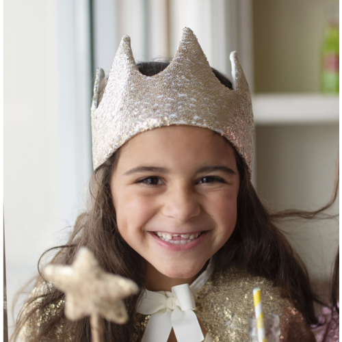 Gracious Gold Sequins Crown 