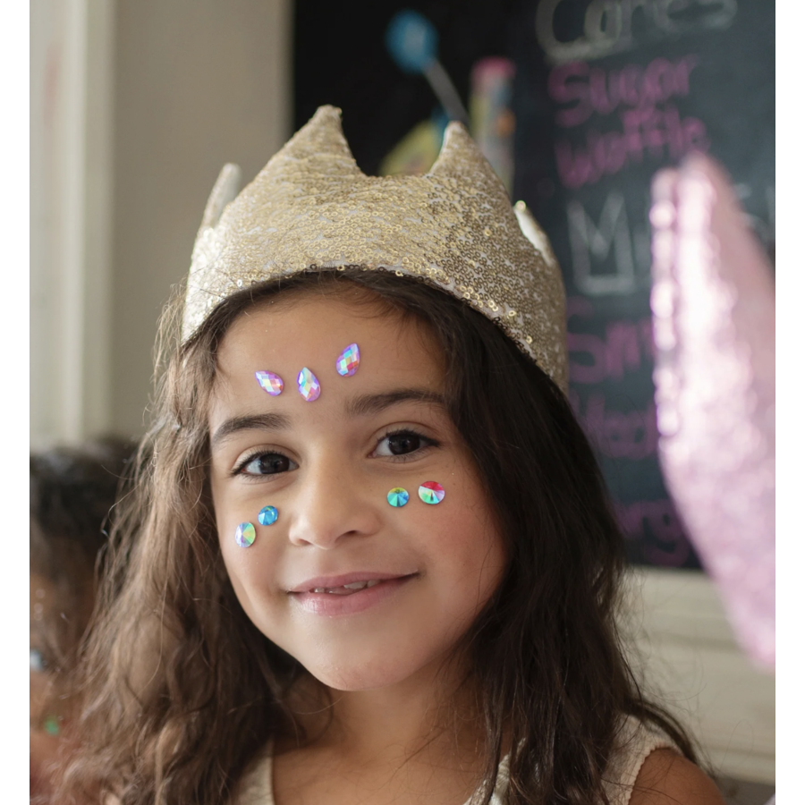 Gracious Gold Sequins Crown - Kroon bedekt met gouden pailletten - Zorg ...