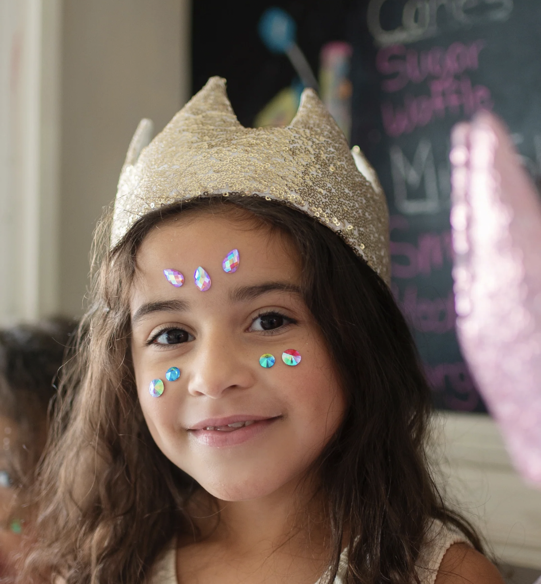 Gracious Gold Sequins Crown - Kroon bedekt met gouden pailletten - Zorg ...
