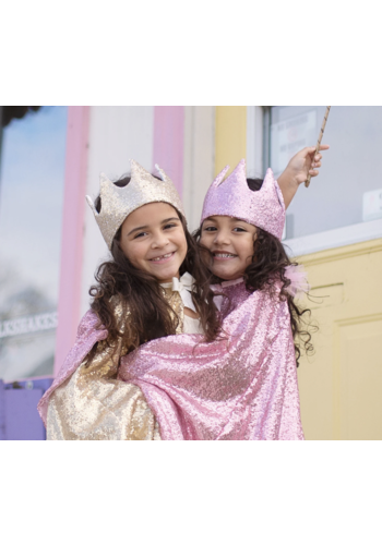 Precious Pink Sequins Crown 