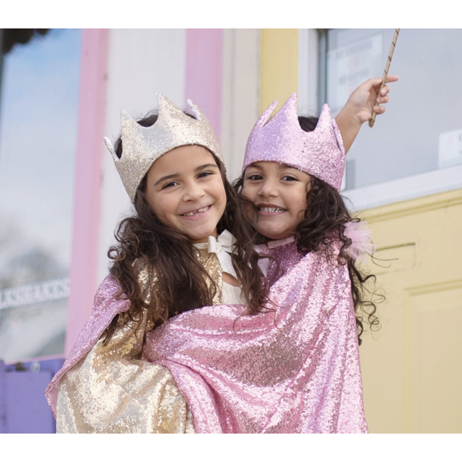 Precious Pink Sequins Crown
