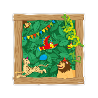 Paperdreams Jungle Deurbord - 50x50cm