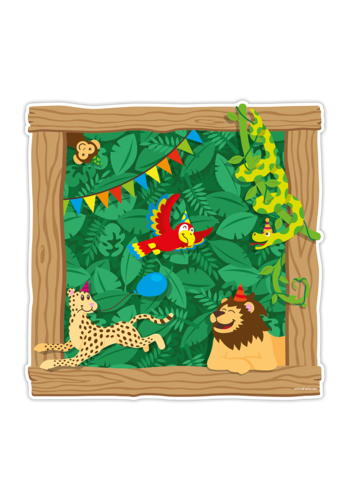 Jungle Deurbord - 50x50cm 