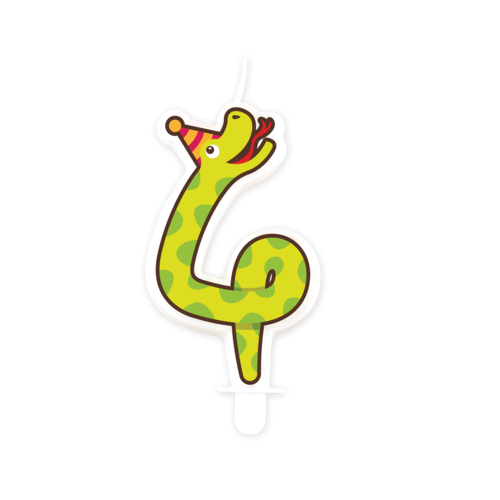 Jungle Kaarsje 4 - Snake 