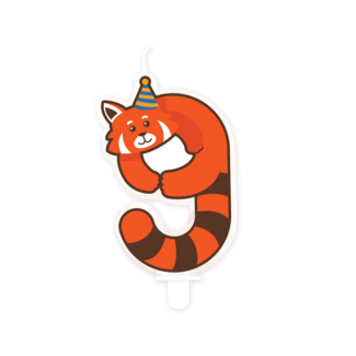 Paperdreams Jungle Kaarsje 9 - Red Panda
