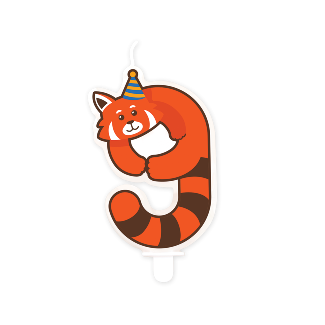 Jungle Kaarsje 9 - Red Panda