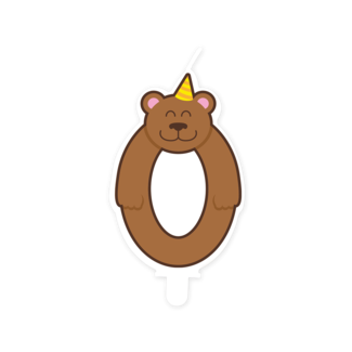 Paperdreams Jungle Kaarsje 0 - Bear