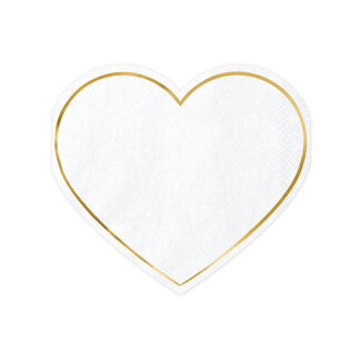 Servetten Hart Wit - 28,5x25cm - 20 stuks