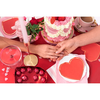 Servetten Hart Rood - 28,5x25cm - 20 stuks