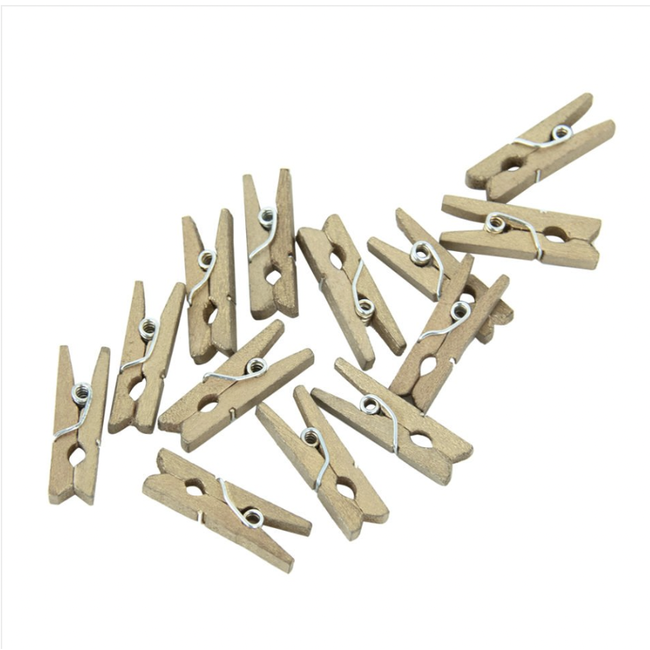 Knijpertjes Goud - 24 stuks