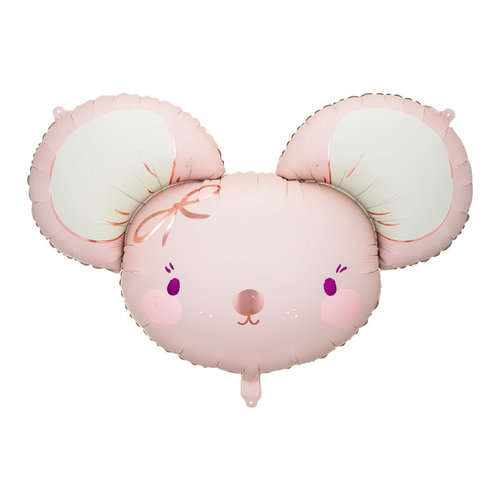 Folieballon Pink Mouse - 96x64cm 