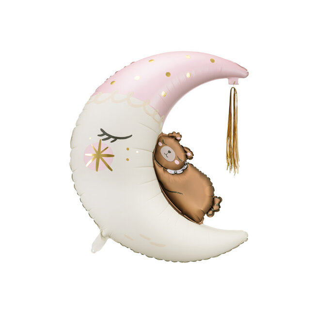 Folieballon Teddy Bear On The Moon