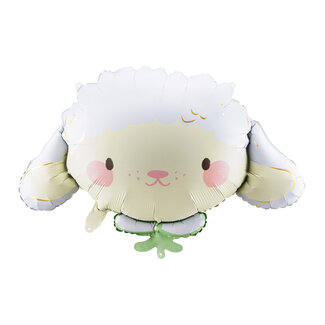 PartyDeco Folieballon Schaapje - 87x57,5cm