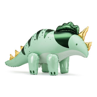 PartyDeco Folieballon Triceratops - 101x60,5cm - voor lucht vulling