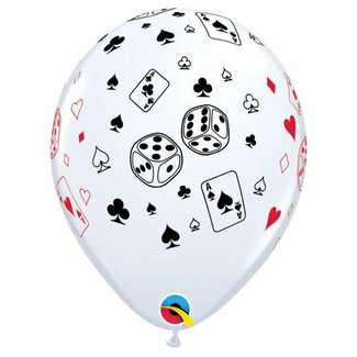 Qualatex Helium Ballon Cards & Dice (28cm)