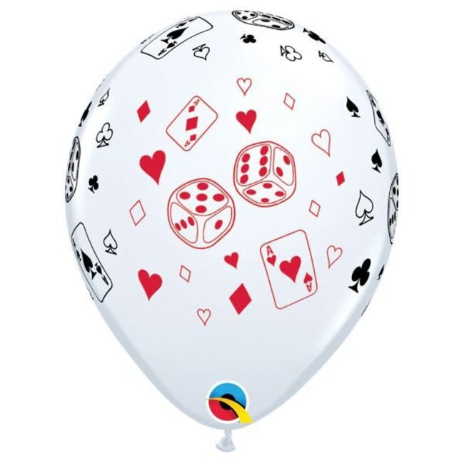Helium Ballon Cards & Dice (28cm)
