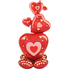 Anagram AirLoonz Stacking Hearts Foil Balloon