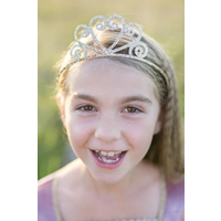 thumb-Silver Glitter Tiara-1