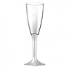 Champagne Glas Deluxe met witte voet