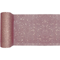 Tafel Loper Glitter - Rosé gold