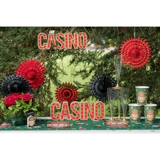LED light up Casino letters - 30 x 4 x 10 cm