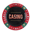 Bordjes Casino - 22,5cm - 10st