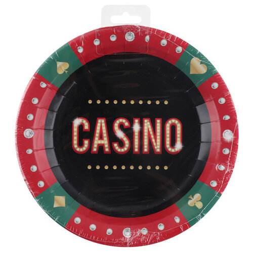 Bordjes Casino - 22,5cm - 10st 