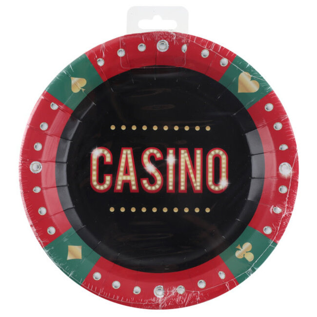 Bordjes Casino - 22,5cm - 10st